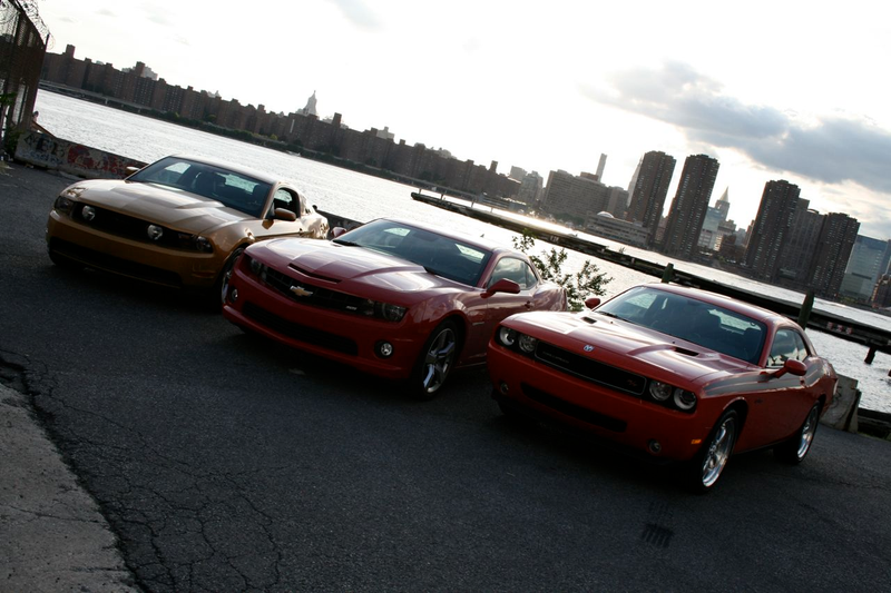 Illustration for article titled Muscle Car Wars: Camaro vs. Challenger vs. Mustang